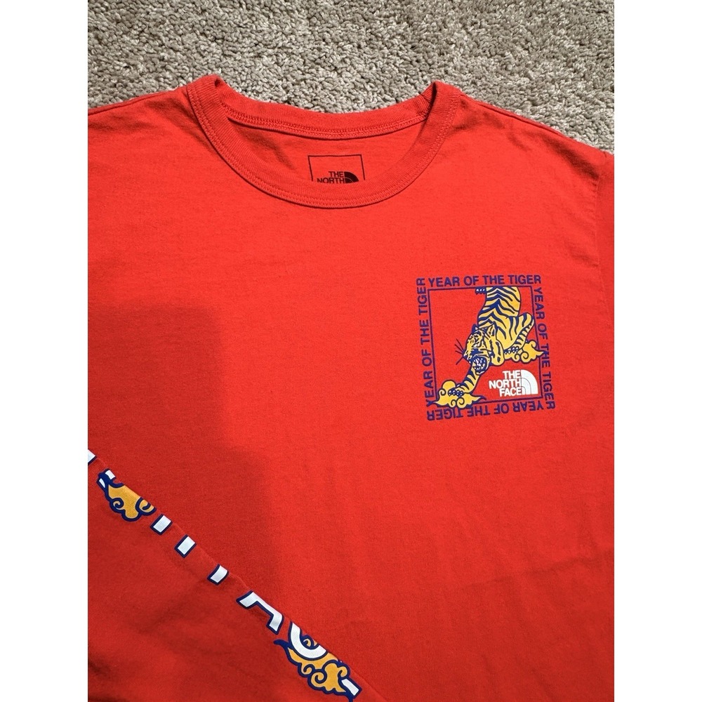 The North Face Year Of the Tiger Red Long Sleeve Men's M Lunar New Year